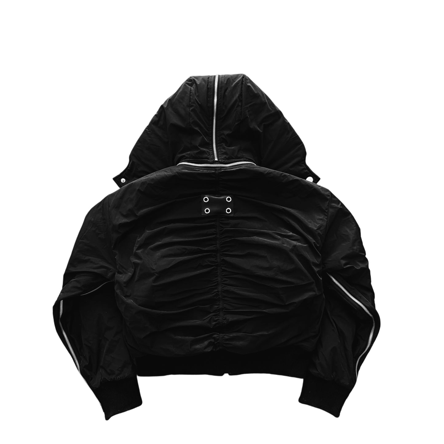 01 BLK ZIPPER BOMBER