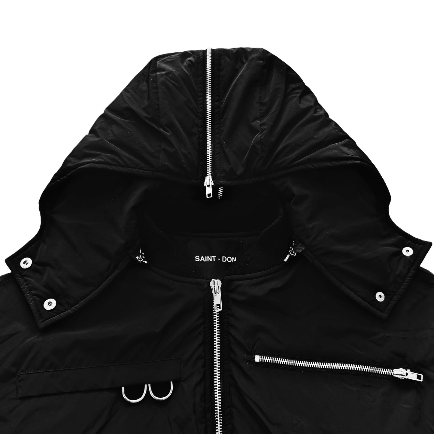 01 BLK ZIPPER BOMBER
